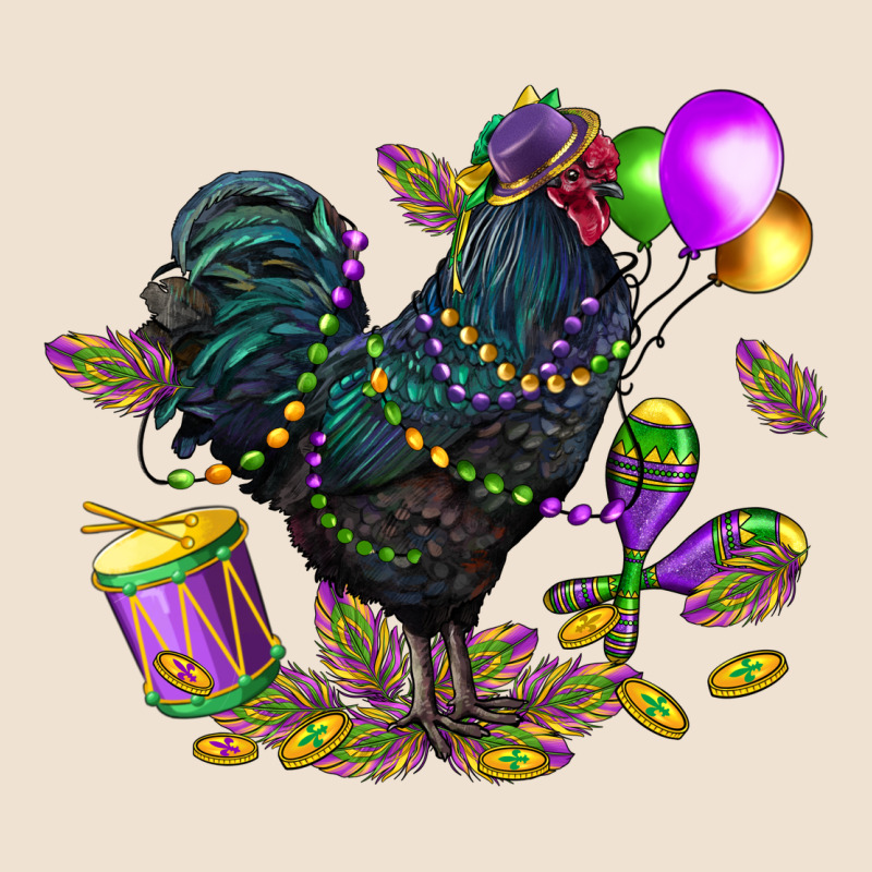 Mardi Gras Chicken Urban Hoodie by CowGirlArtShop | Teevron