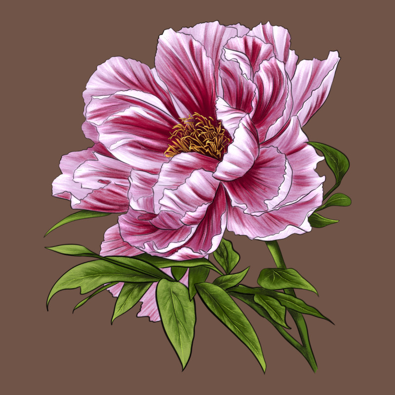 Peony Flower Illustrations Premium Sweatshirt by LillyAllenDesigns | Teevron