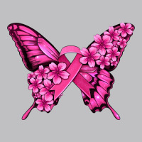 Pink Ribbon Breast Cancer Butterfly Long Sleeve Tee | Teevron