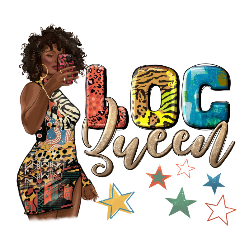 Afro Woman Loc Queen Premium Tee by texasbilliewilder | Teevron