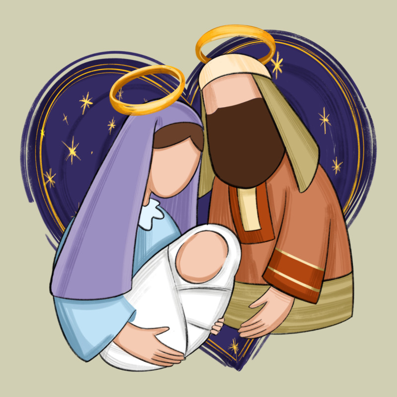 Holy Night Jesus Birth Heavy Core Tee by Zillion Design Studio | Teevron