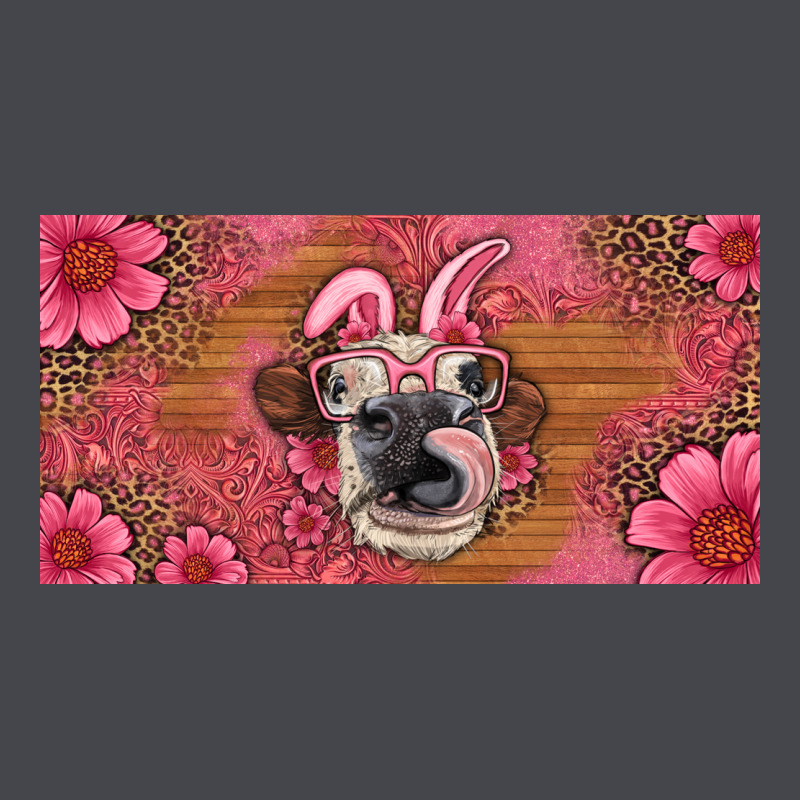 Easter Heifer With Bunny Ears And Glasses License Plate Classic Tee by Artiststas | Teevron