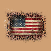 Old Leopard American Flag Frame Vintage Tee | Teevron