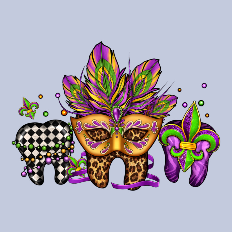 Mardi Gras Teeth Dental Assistant Long Sleeve Tee by Jasminsmagicworld | Teevron