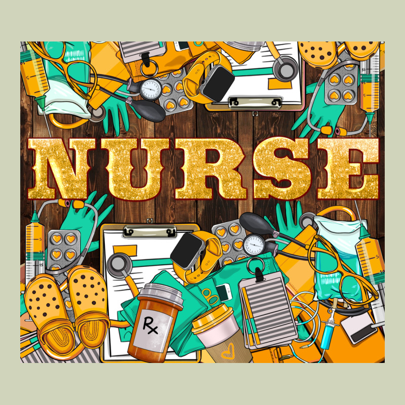 Green And Yellow Nurse Heavyweight Hoodie by LillyAllenDesigns | Teevron