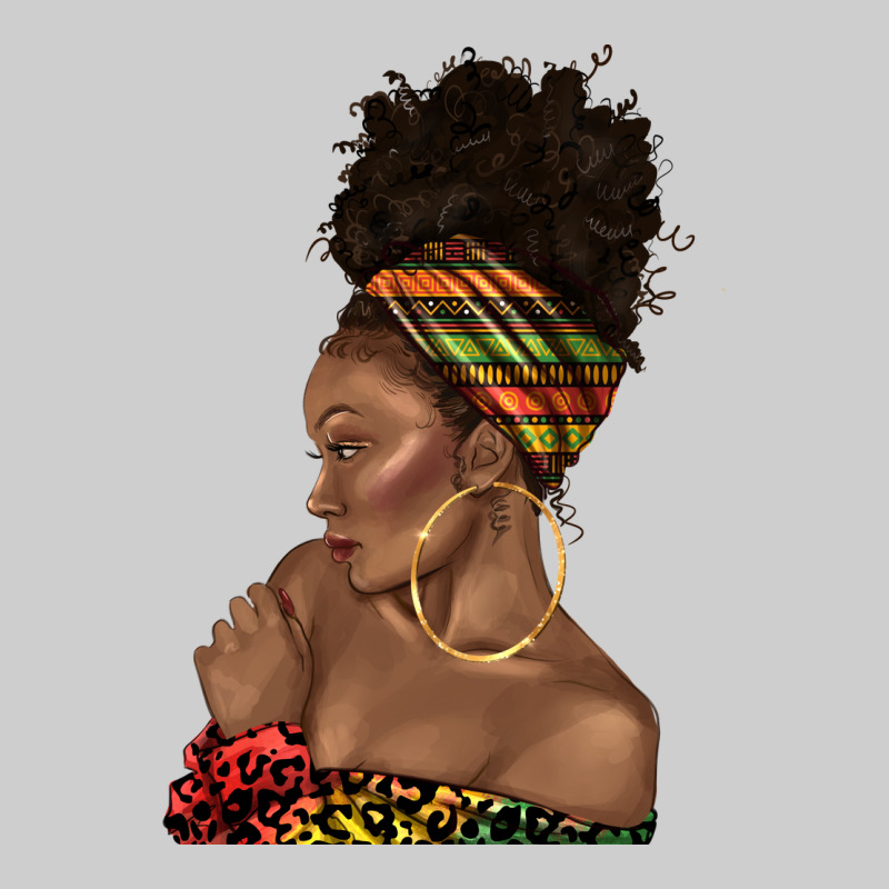 Afro Black Woman Profile Juneteenth Premium Tee by texasbilliewilder | Teevron