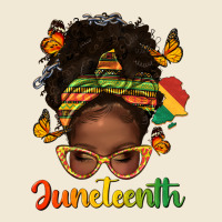 Afro Messy Bun Juneteenth Premium Tee | Teevron