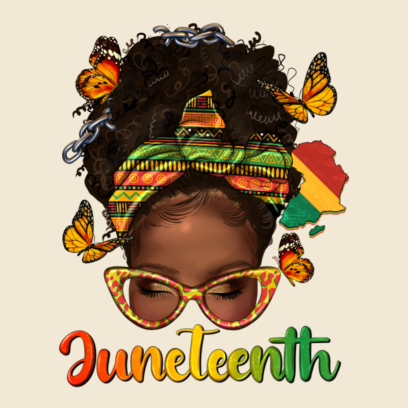 Afro Messy Bun Juneteenth Premium Tee by texasbilliewilder | Teevron