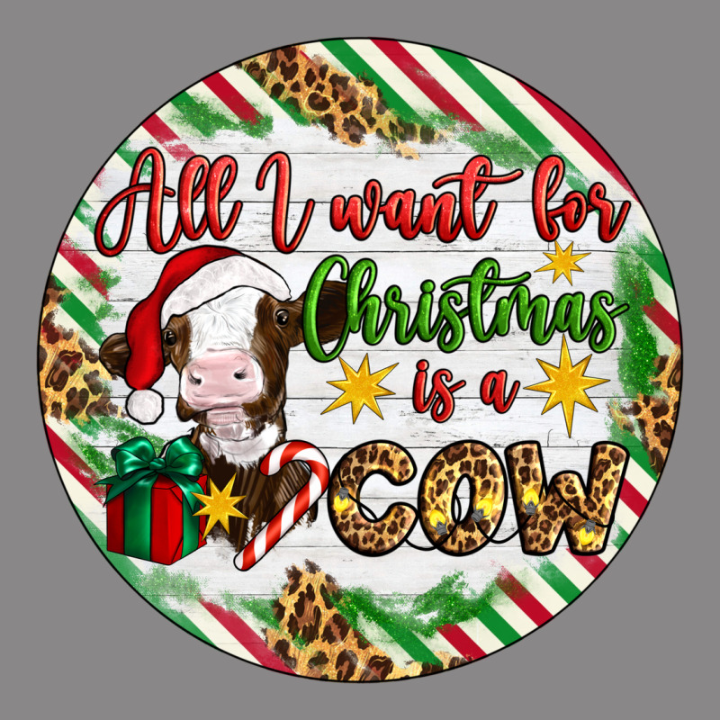 Christmas All I Want For Christmas Is A Cow Vintage Tee by Artiststas | Teevron