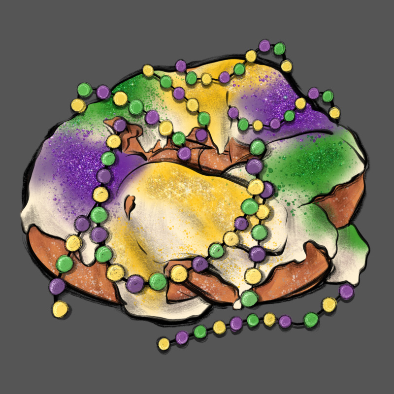 Mardi Gras King Cake Zipper Hoodie by MaliasSmallBusiness | Teevron