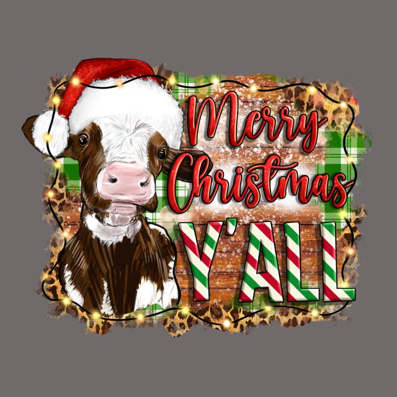 Merry Christmas Y'all Cow Urban Heavy Tee by Artiststas | Teevron