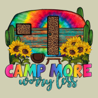 Camp More Worry Less With Caravan Heavy Core Tee | Teevron