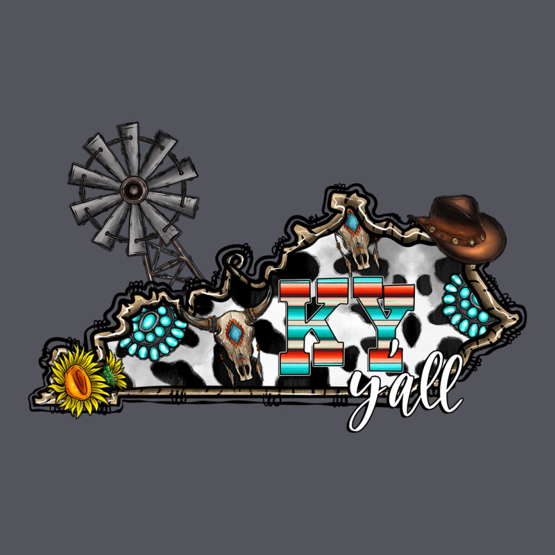 Ky Yall Western Vintage Hoodie by CowhideDigitalArt | Teevron