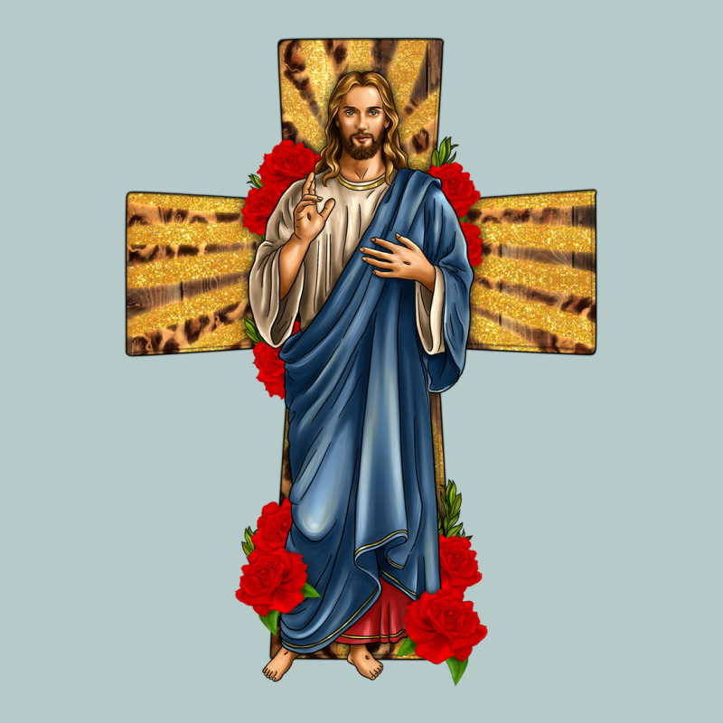 Jesus Christ Cross Heavy Core Tee by texasbilliewilder | Teevron