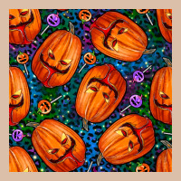 Halloween Pumpkin And Candy Seamless Pattern Urban Heavy Tee | Teevron