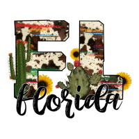 florida state cowhide serape cactus | Teevron