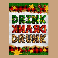 Christmas Drink Drank Drunk Vintage Tee | Teevron