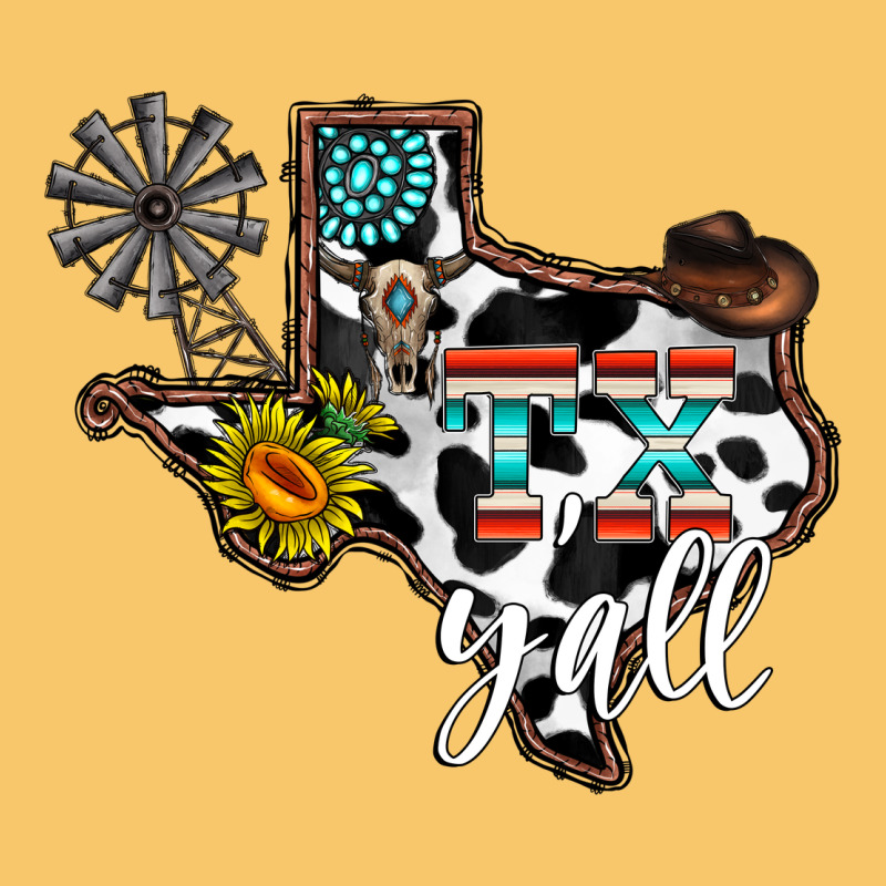 Tx Yall Western Vintage Hoodie by CowhideDigitalArt | Teevron