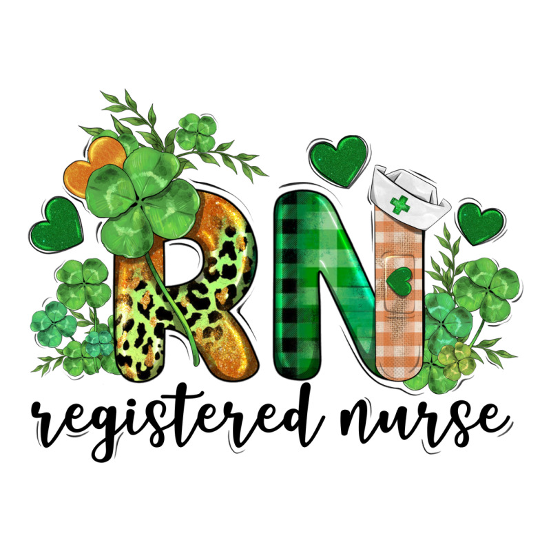 St. Patricks Day Registered Nurse Rn Premium Tee by BarkalooDesign | Teevron