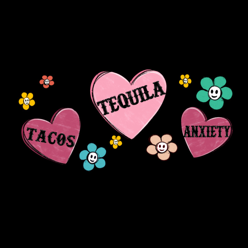 Tacos Tequila Anxiety Zipper Hoodie by MaliasSmallBusiness | Teevron