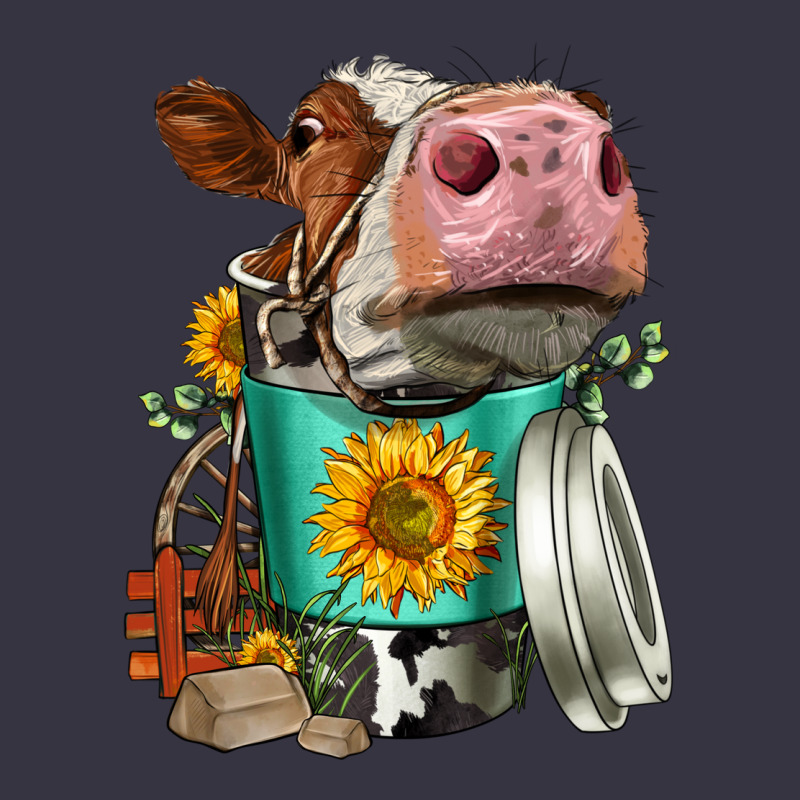 Simmental Cow Coffee Cup Vintage Hoodie by FaDigitalArtStudio | Teevron