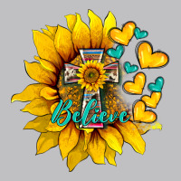 Western Sunflower  Cross Believe Long Sleeve Tee | Teevron
