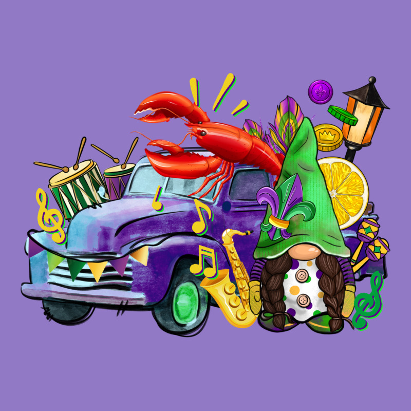 Mardi Gras Gnome On The Truck Urban Hoodie by CowGirlArtShop | Teevron