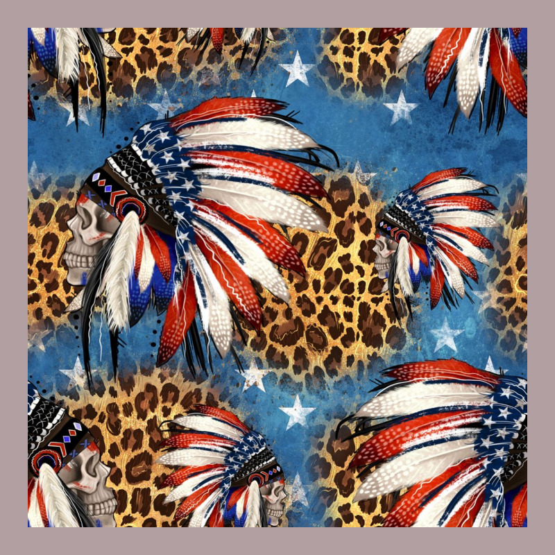 4th Of July Indian Headdress Seamless Pattern Vintage Hoodie by HRA Design Shop | Teevron
