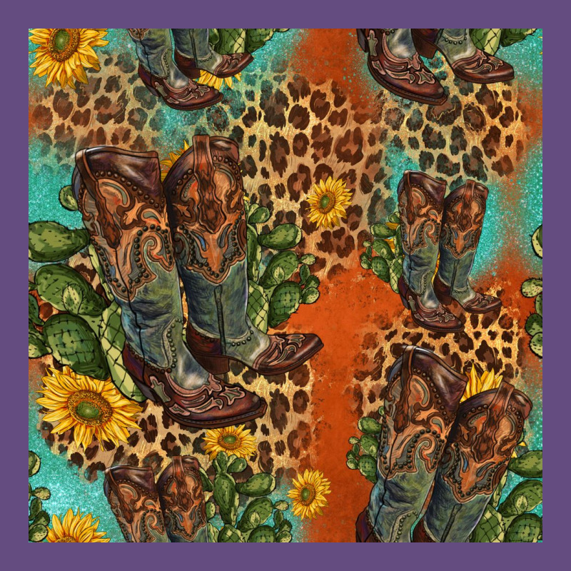 Western Boots And Sunflowers Seamless Pattern Vintage Hoodie by HRA Design Shop | Teevron