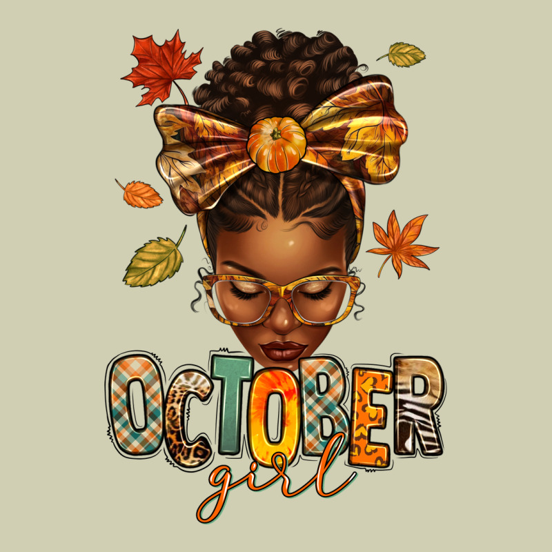 October Girl Afro Woman Fall Heavy Core Tee by texasbilliewilder | Teevron