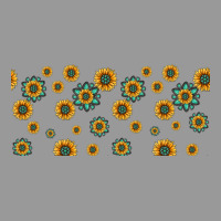 Sunflowers And Turquoise 16oz Libbey Glass Vintage Hoodie | Teevron
