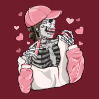 Skeleton Girl Valentine's Day Zipper Hoodie | Teevron