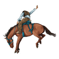 bucking bronco cowboy rodeo | Teevron