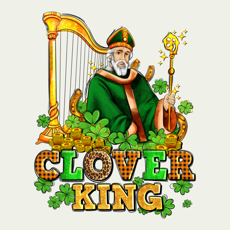 St Patricks Clover King  With Shamrocks Urban Heavy Tee by AdoDesignShop | Teevron