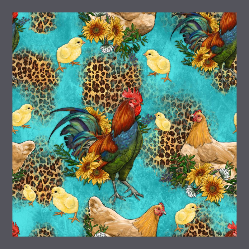 Poultry Animals Seamless Pattern Vintage Hoodie by HRA Design Shop | Teevron