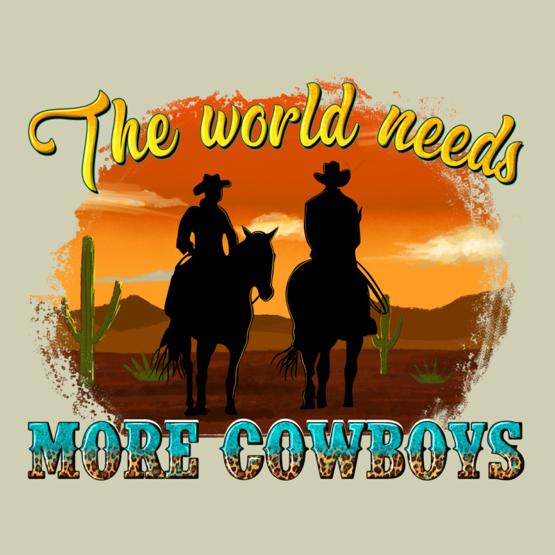 The World Needs More Cowboys Heavy Core Tee by texasbilliewilder | Teevron