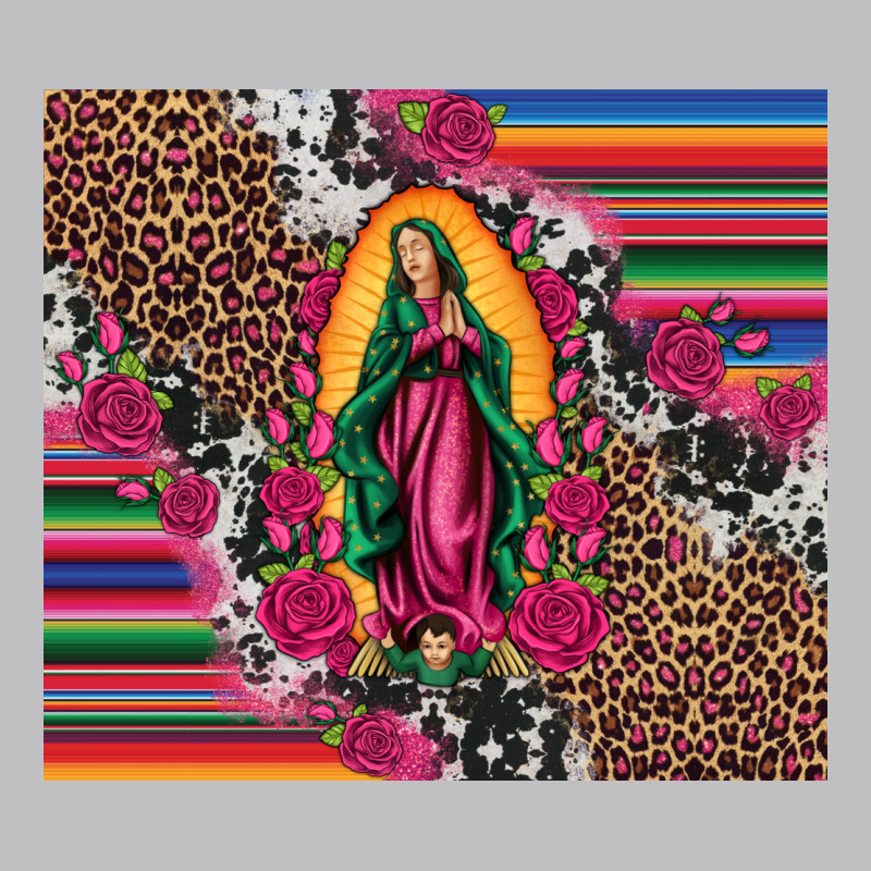 Our Lady Of Guadalupe Serape Background Tumbler Classic Tee by Artiststas | Teevron