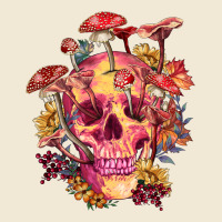 Floral Skeleton With Mushrooms Premium Tee | Teevron