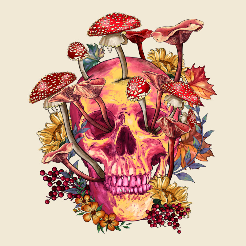 Floral Skeleton With Mushrooms Premium Tee by RanaPortraitStore | Teevron