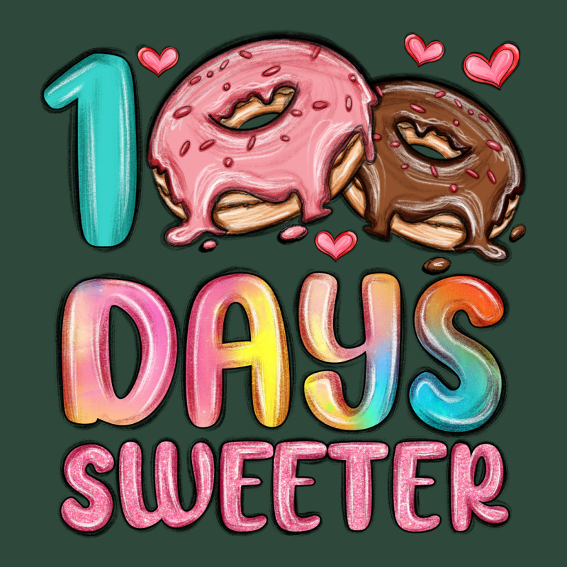 100 Days Sweeter Zipper Hoodie by MaliasSmallBusiness | Teevron
