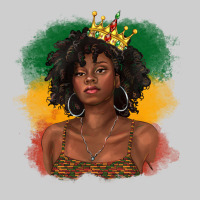 Black Queen With Juneteenth Flag Premium Tee | Teevron
