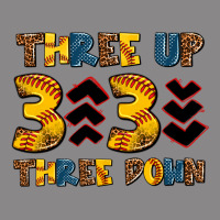 Three Up Three Down Softball Vintage Tee | Teevron