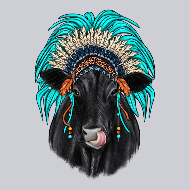 Black Angus Indian Headdress Heavyweight Sweatshirt by JahusDesignShop | Teevron