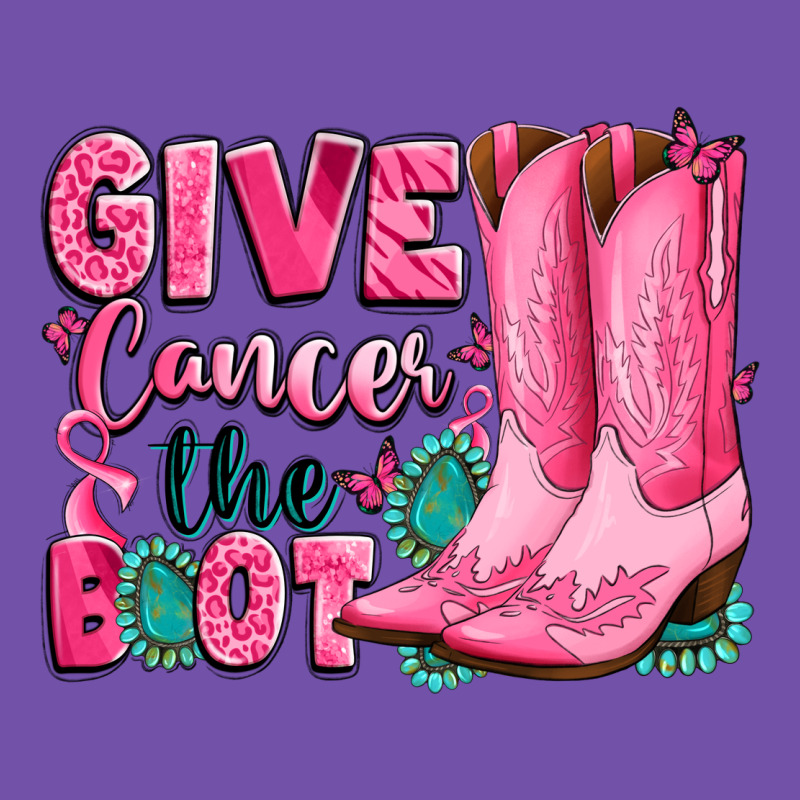 Give Cancer The Boot Premium Sweatshirt by LillyAllenDesigns | Teevron