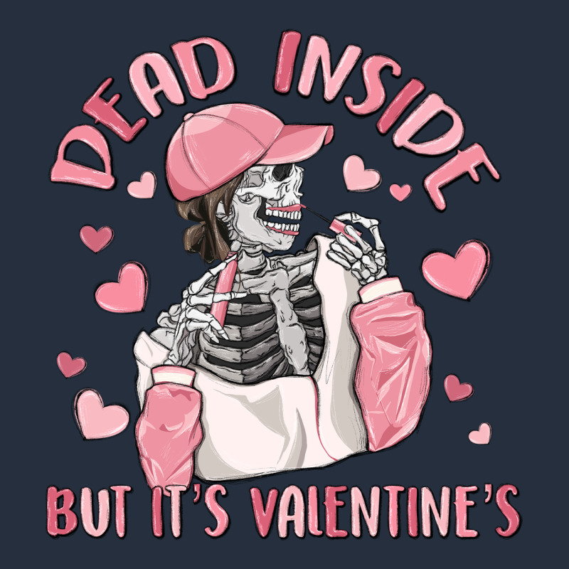 Dead Inside But It's Valentine's Zipper Hoodie by MaliasSmallBusiness | Teevron