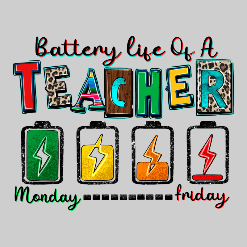 Battery Life Of A Teacher Premium Tee by Zillion Design Studio | Teevron