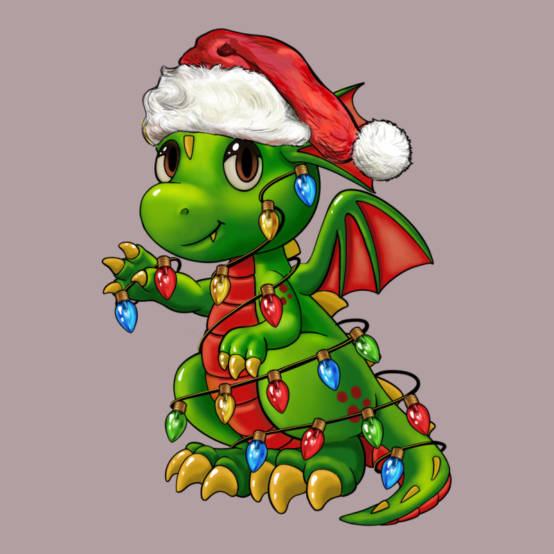 Christmas Cute Dragon Vintage Hoodie by FaDigitalArtStudio | Teevron