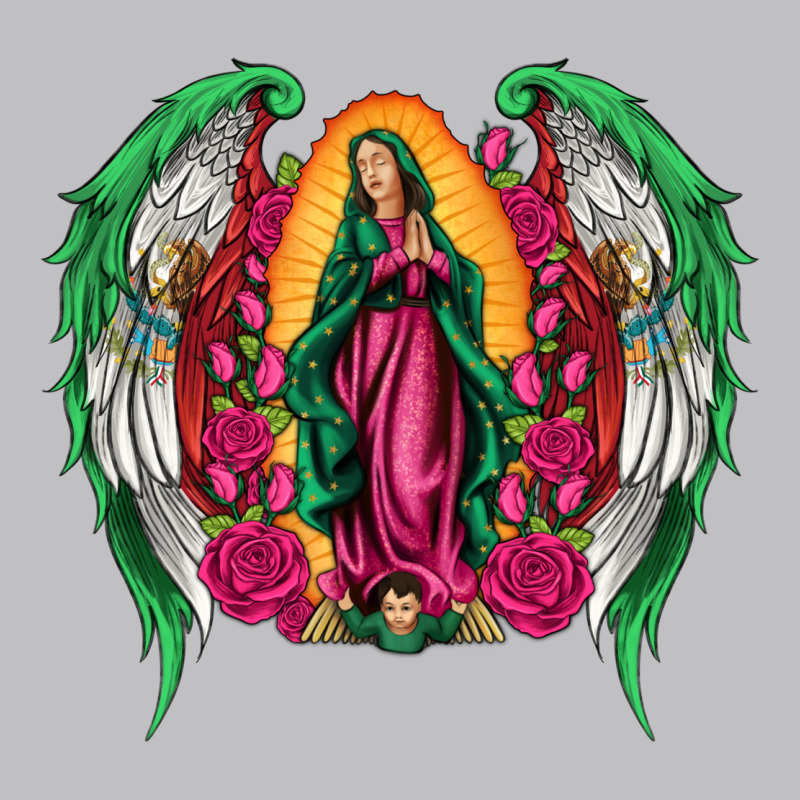 Mexican Flag Wings Our Lady Of Guadalupe Classic Tee by Artiststas | Teevron