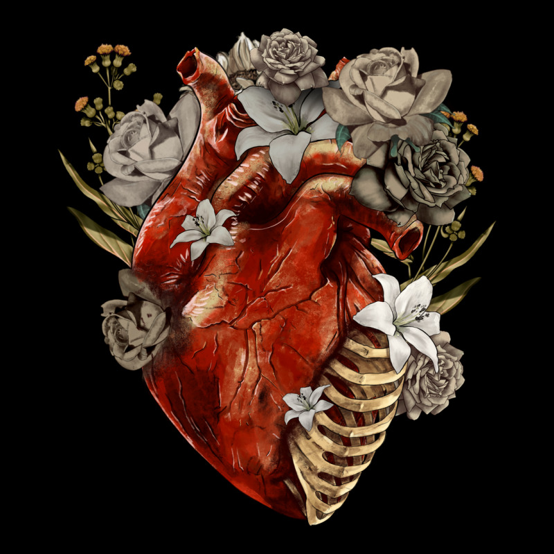 Flower Anatomical Heart Premium Tee by RanaPortraitStore | Teevron