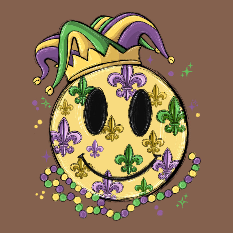 Smiley Face Mardi Gras Zipper Hoodie by MaliasSmallBusiness | Teevron
